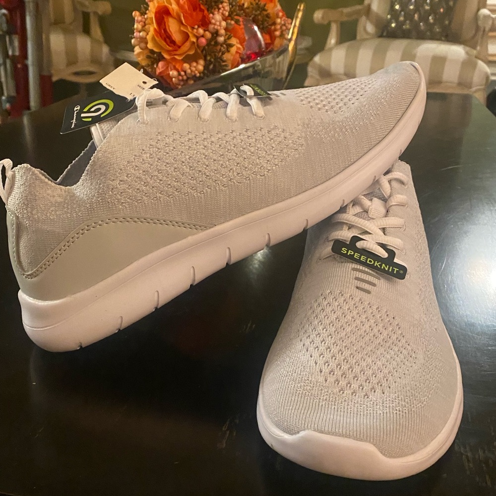 Mens champion sneaker and athletic shoes  light gray size 13. Brand new!